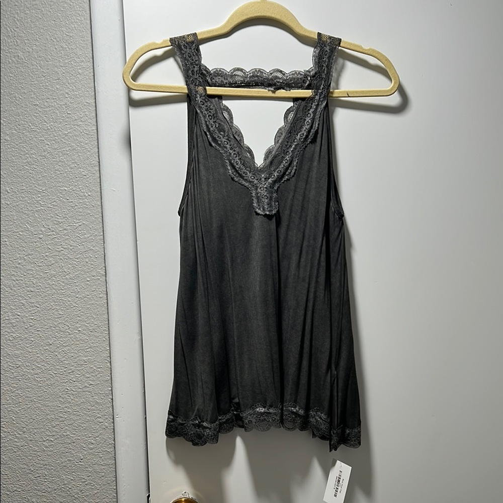 POL Gray Tank Top NWT